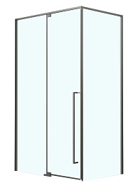 Azario Душевой уголок Male 120/90 стекло прозрачное профиль матовый графит – фотография-1
